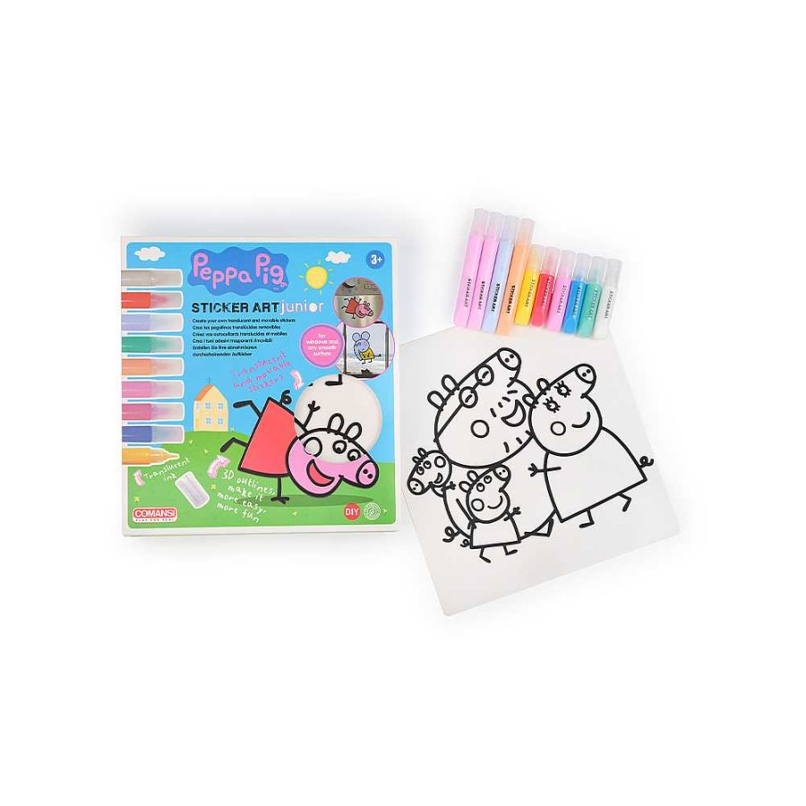 Figuras Comansi Figuras Peppa Pig | Sticker Art Junior Peppa Pig