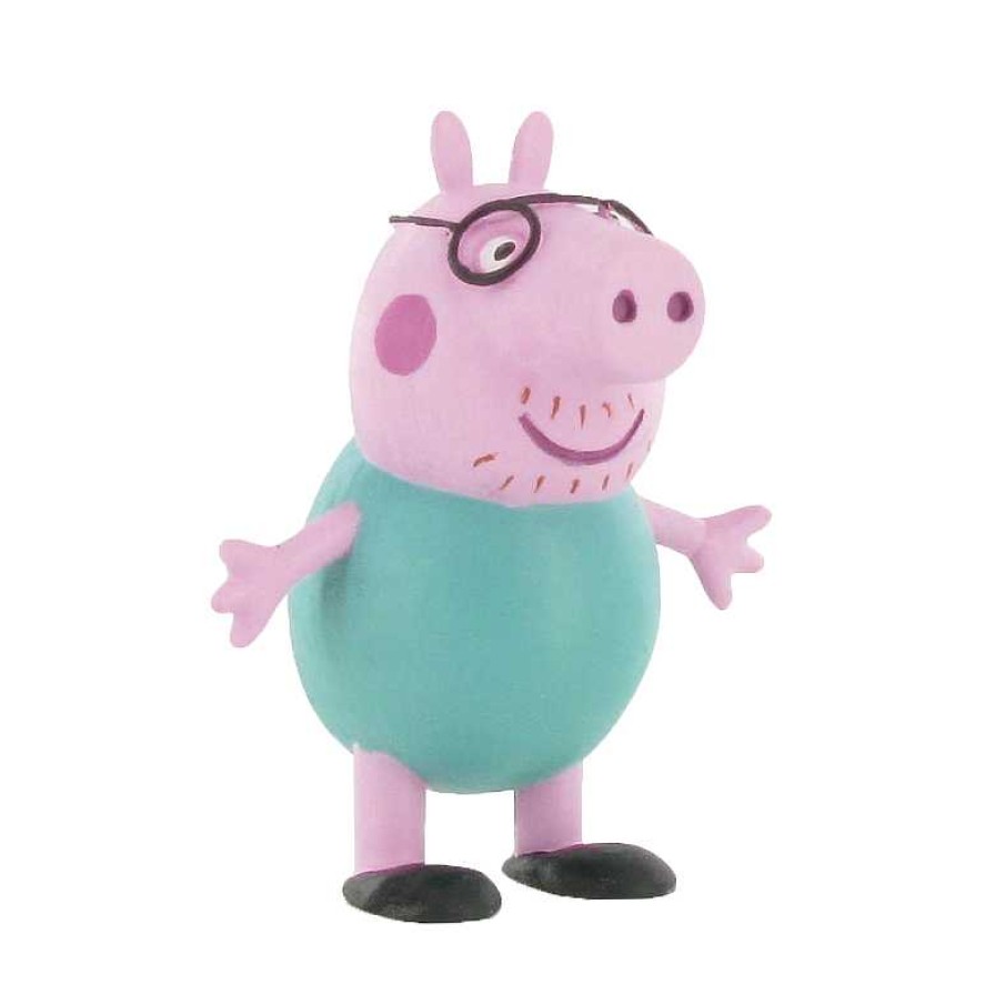 Figuras Comansi Figuras Peppa Pig | Figura Daddy Pig / Peppa Pig