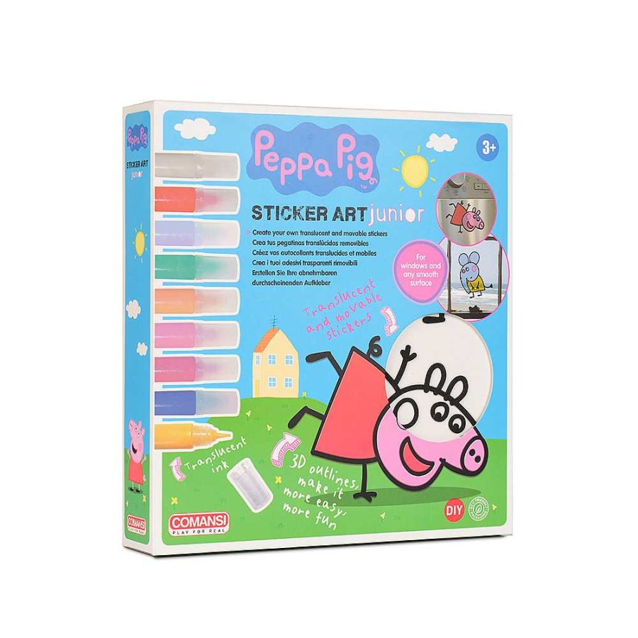 Figuras Comansi Figuras Peppa Pig | Sticker Art Junior Peppa Pig